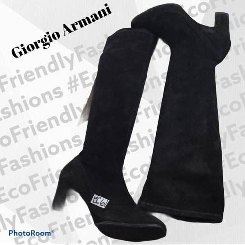 Giorgio Armani  Tall Suede Boots