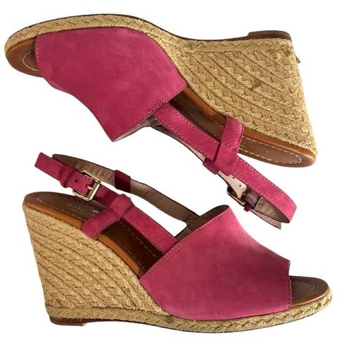 Kate Spade  Espadrille Wedge Sandals Pink 10