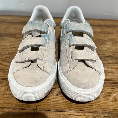 VEJA  Recifie Fasten Strap-on Sneakers Almond Size 8 Laceless