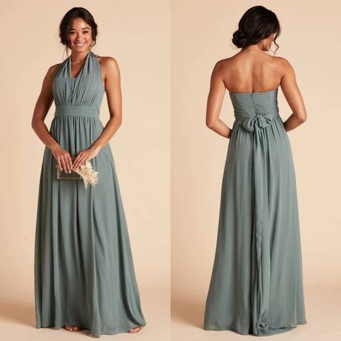 Birdy Grey NWT  Grace Convertible Chiffon Maxi Dress in Sea Glass sz S