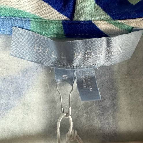 Hill House  The Allie Zip Up Sweatshirt Size Small Ocean Kaleidoscope