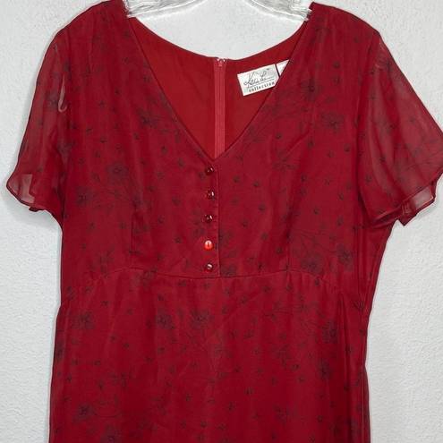 Kathie Lee Collection Vintage  Red Dress