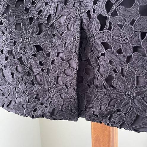 Kate Spade  NEW YORK Black Lace Skirt Size 0 Pencil Skirt