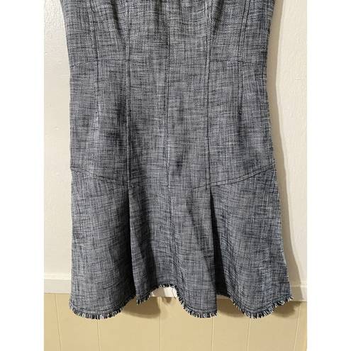 Rebecca Taylor  Boho Lagenlook Mini Dress Womens 8 Gray Minimalist Contemporary