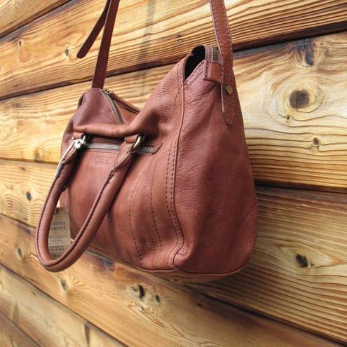 Krass&co NWT American Leather  Soft Leather Satchel Tote Shoulder Bag
