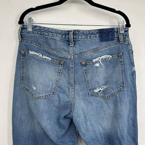 Abercrombie & Fitch  Distressed Annie High Rise Girlfriend Jeans Size 10 / 30