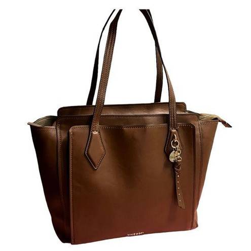 Nine West  Chelsea Three Compartment Tote Brown Cognac Handbag