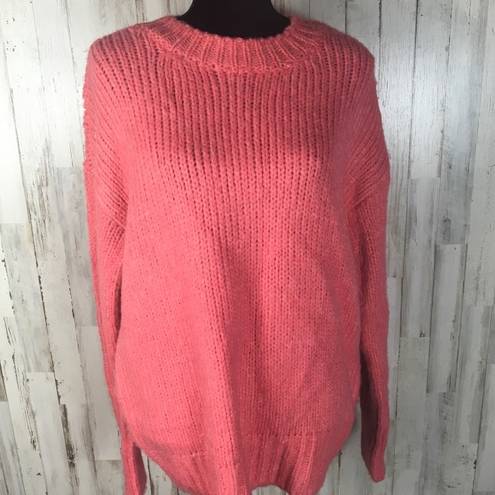 Sanctuary  Telluride Knit Sweater Coral Slouch Wool