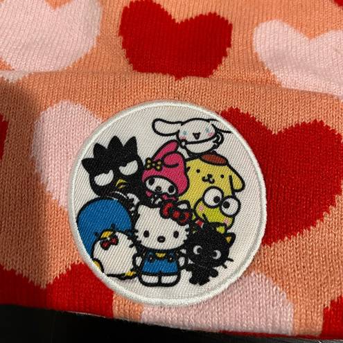 Sanrio Hello Kitty and Friends Heart Allover Print Cuff Beanie