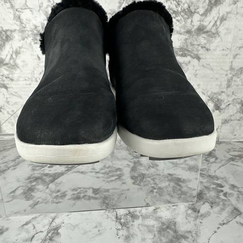 Olukai  Womens Malua Hulu Boots Size 7 Black Suede Shearing Lined