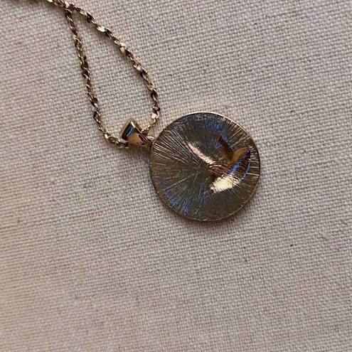 American Eagle mine  gold plated pendant necklace w star details NWOT