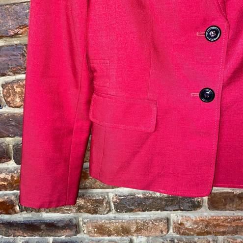 Krass&co 9 &  Maroon Red 2-Button Blazer Jacket Women's Size 6