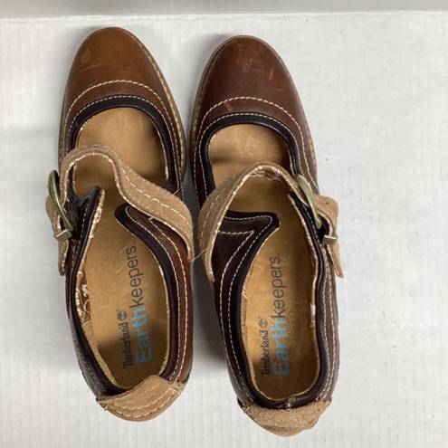 Timberland Earthkeepers Chauncey Mary Jane heels Brown Size  7.5