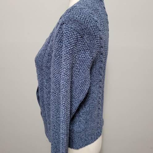 Northern Reflections Vintage  90s blue cropped cardigan size small