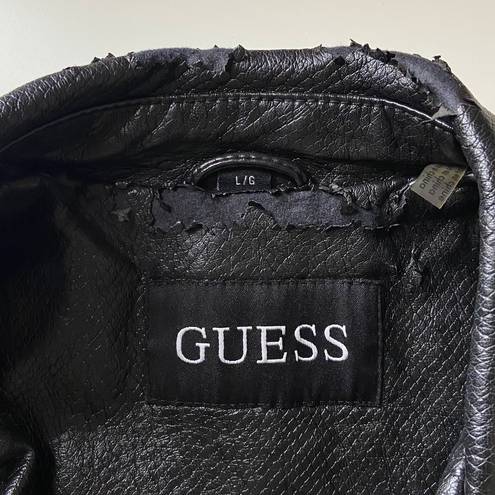 GUESS Black Leather Jacket