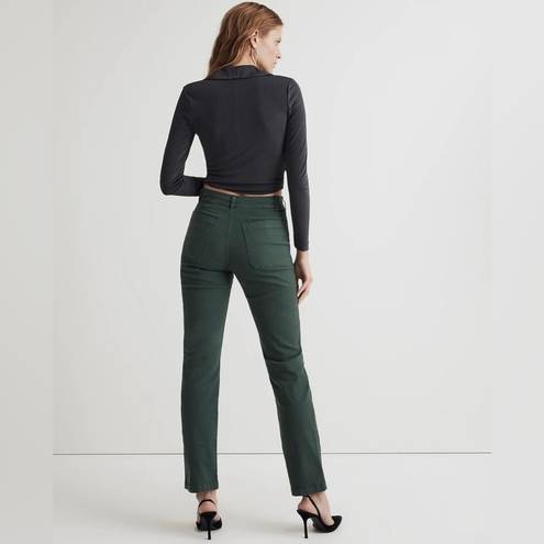 Madewell  The '90s Straight Utility Pant in Canvas Old Spruce Green Size 25