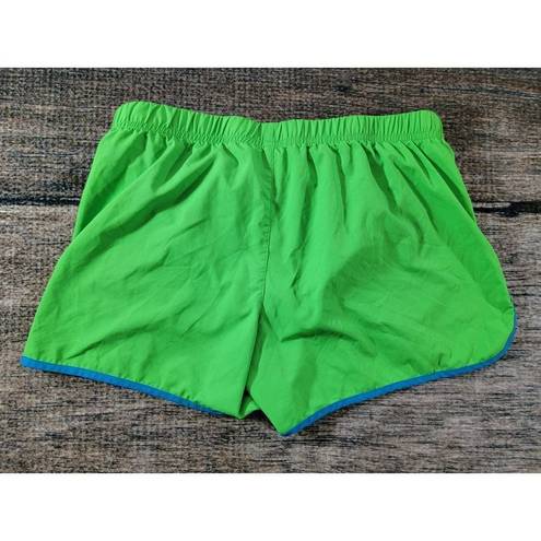 Patagonia  Womens Polyester Green Blue Shorts Running Jogging