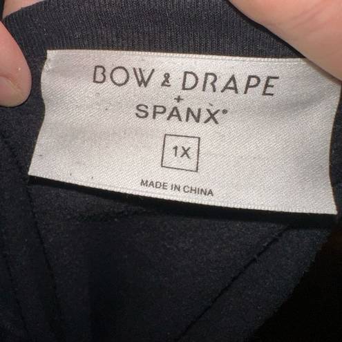 Spanx Bow +Drape  sequin Failure is Not an Option 1x sweatshirt