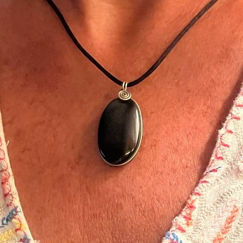 Onyx STONE pendant/ necklace