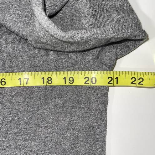 J.Jill  100% Cotton Heather Gray Pocket Oversized Sweatshirt