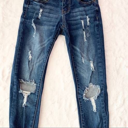 Wax Jean Wax Jeans Distressed Skinny Crop Jeans Size 00