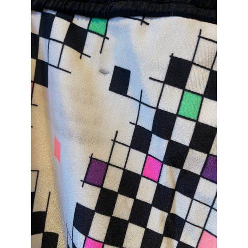 White Stag Vintage  80s 90s Geometric Colorblock Workout Pants