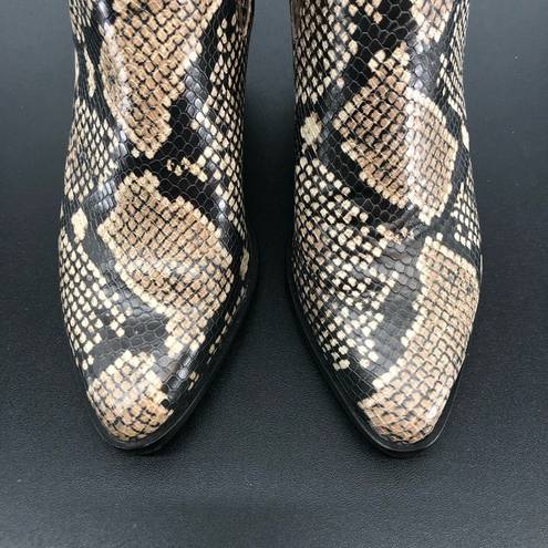 Treasure & Bond  Natalie Wedge Ankle Booties Boots Snakeskin