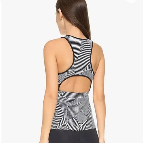 Rebecca Minkoff  VITA BLACK WHITE FITNESS TOP S