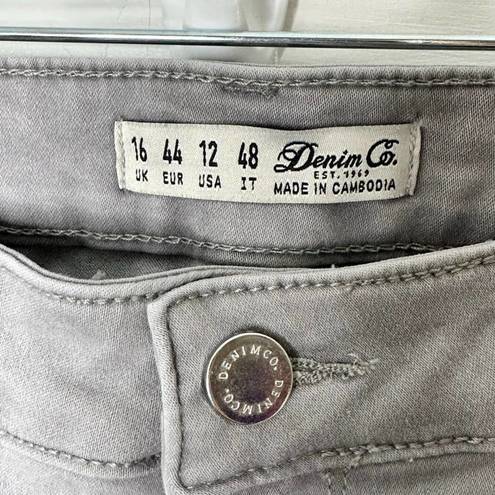 Krass&co Denim . Gray Super Stretch Skinny Jeans Women's Size 12 Inseam 29" Ultra Soft