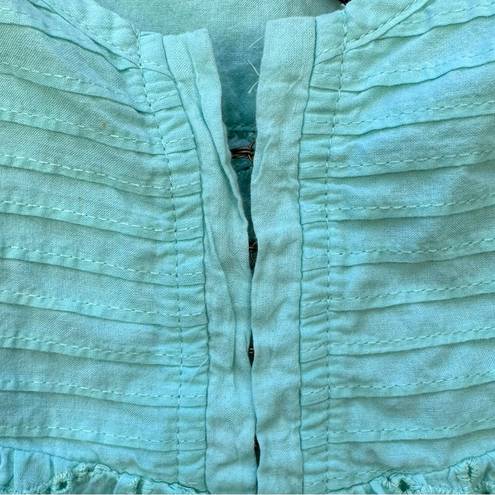 O'Neill O’Neill Mint Green Eyelet Babydoll Tank Top Sz L