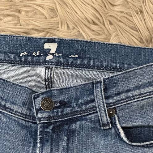 7 For All Mankind 7FAM Mia Capri Jeans size 28