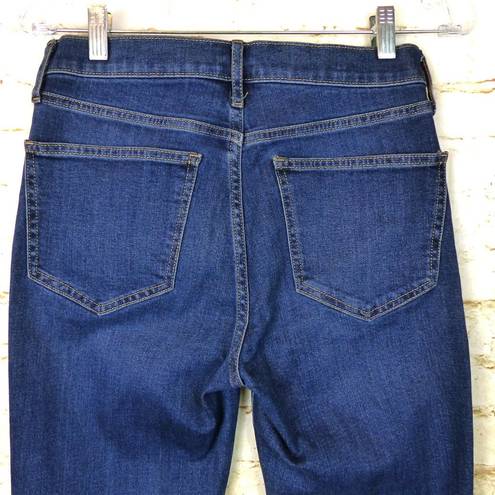 Gap  Jean Women 27 4 P Blue Wash Vintage Slim High Rise Ankle Raw Hem Denim