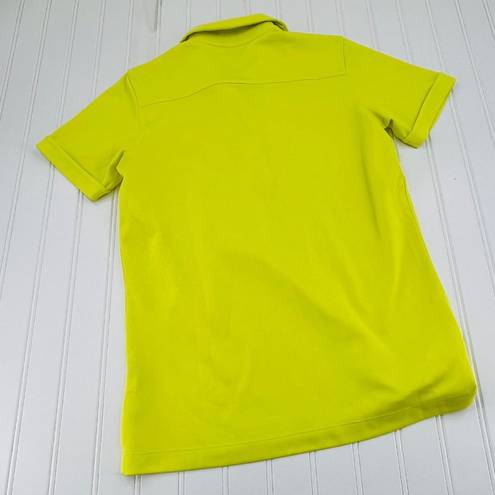 Polo Kate Lord Performance Short Sleeve Golf  Shirt Size Small Yellow Pullover