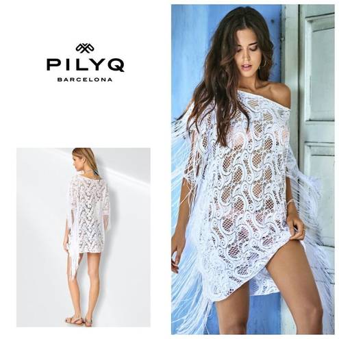 PilyQ New  water lily fringe coverup. XXS. Regularly $179