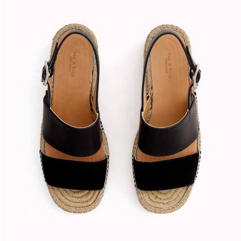 Rag and Bone  Edie Leather (Smooth and Suede) Espadrilles