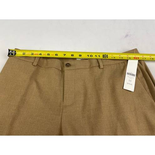 Coldwater Creek  Natural Fit Beige Pants NWT P14 Petite 14 NEW Bootcut Leg