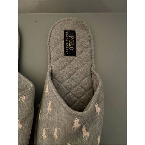 Polo  Ralph Lauren Women’s Gray “Antero” Slipper - Memory Foam Slip Ons - Size 11