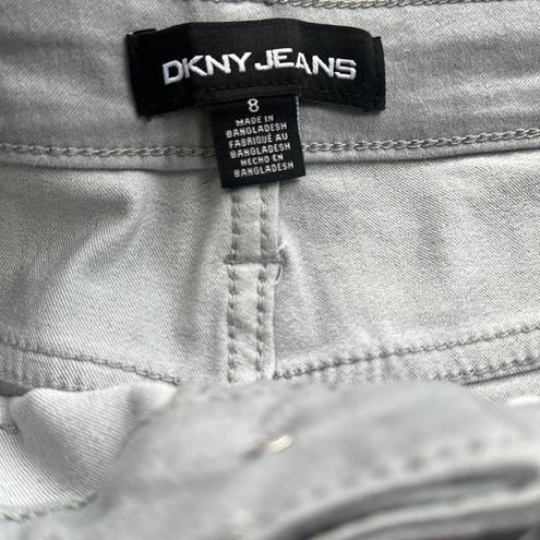 DKNY  Jeans -Bermuda shorts light grey/flint color size 8 NEW