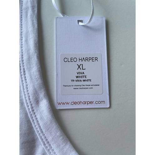 Harper NWT Cleo  Viva Tank Top White Size XL