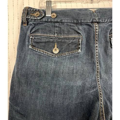 Banana Republic  Womens Jeans Sz 14 Wide-Leg Mid-Rise Vintage Retro Y2K Casual