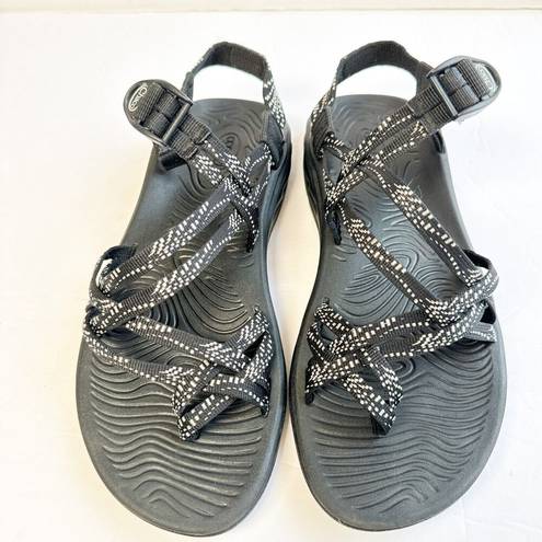 Chacos Chaco Zvolv X2 Sport Outdoor Sandals WOMENS SZ 10 Black White Adjustable Casual