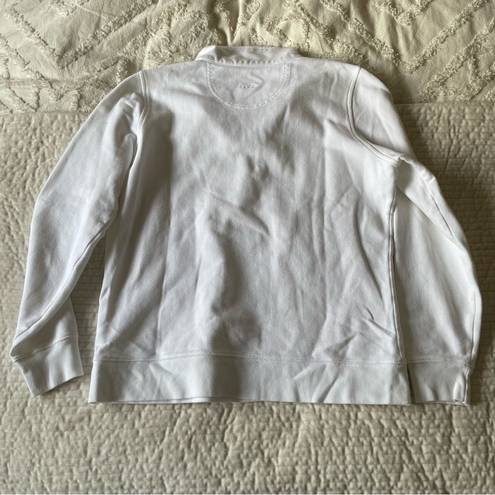 IZOD white 1/4 zip long sleeve polo