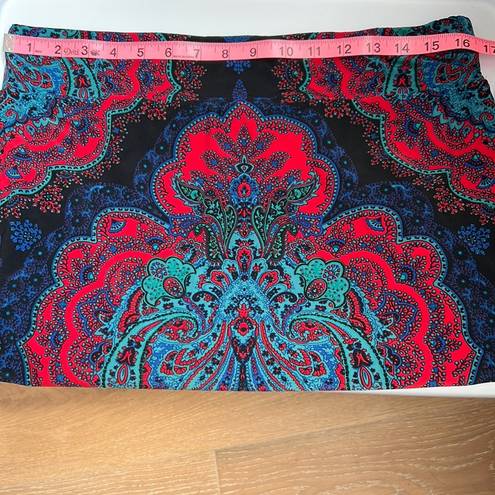 INC | Paisley Stretch Pencil Skirt