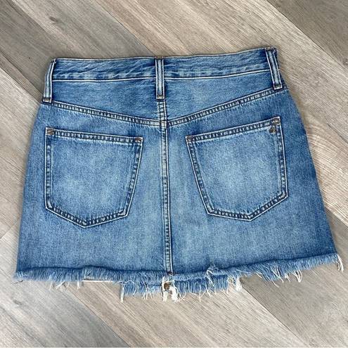 Madewell Rigid Denim Relaxed Jean Mini Skirt Blue 25