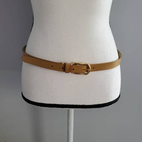Coldwater Creek  Vintage Tan Soft Leather Thin Belt S