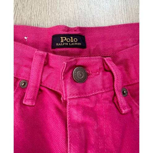 Polo  Ralph Lauren Hot Pink Cutoff Shorts W 29 L 14