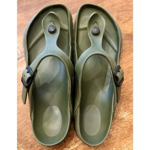 Birkenstock Fair/good used  Olive EVA Gizah Sandals Euro 39 US Women 8