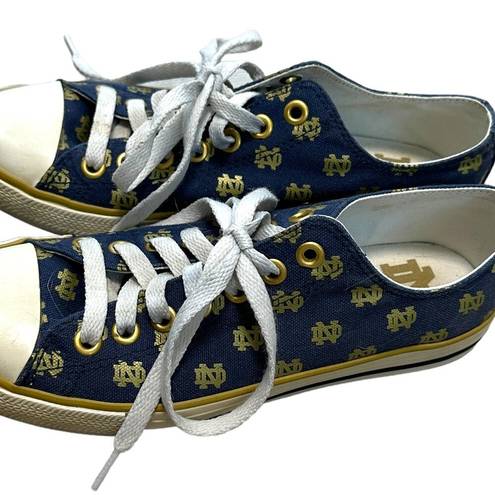 The Row  One Notre Dame Blue Gold Sneakers Unisex Men's 6 Women's 7.5