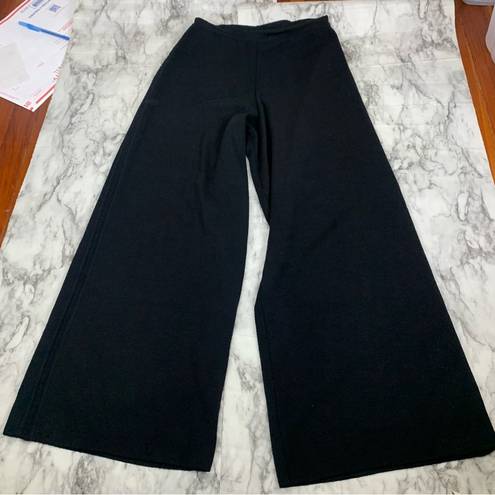 Emporio Armani  100% Virgin Wool Pants Wide Leg High Rise Black USA 28