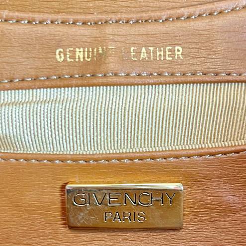 Givenchy Brown Leather Vintage Top Handle Logo Bag